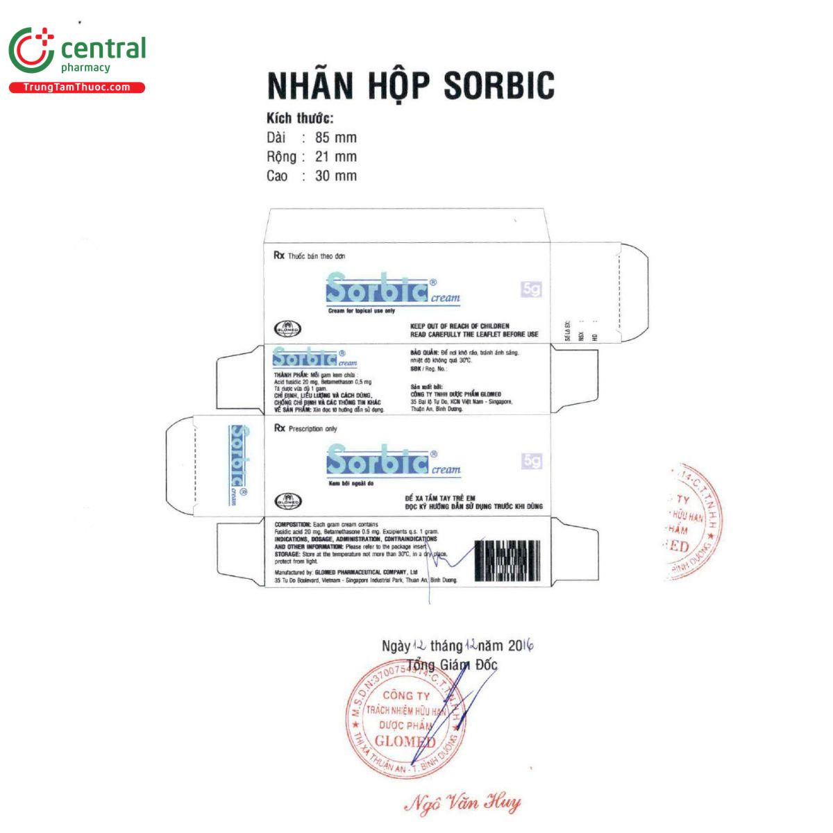 sorbic cream 3 I3582