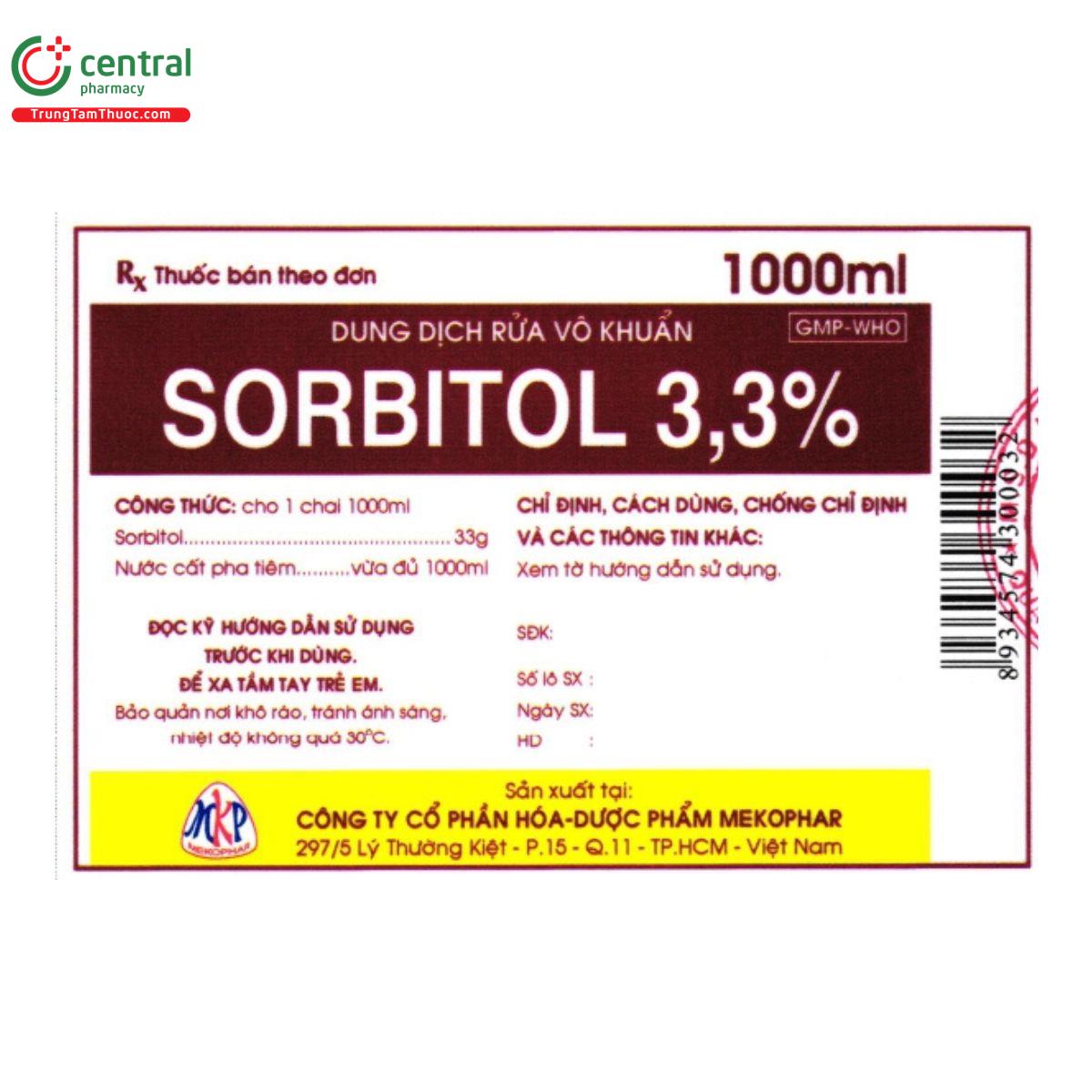sorbitol 3 3 mekophar 2 N5133 sorbitol 3 3 mekophar 2 N5133