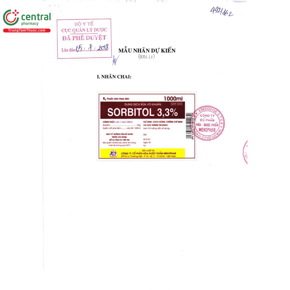 sorbitol 3 3 mekophar 3 U8760 sorbitol 3 3 mekophar 3 U8760