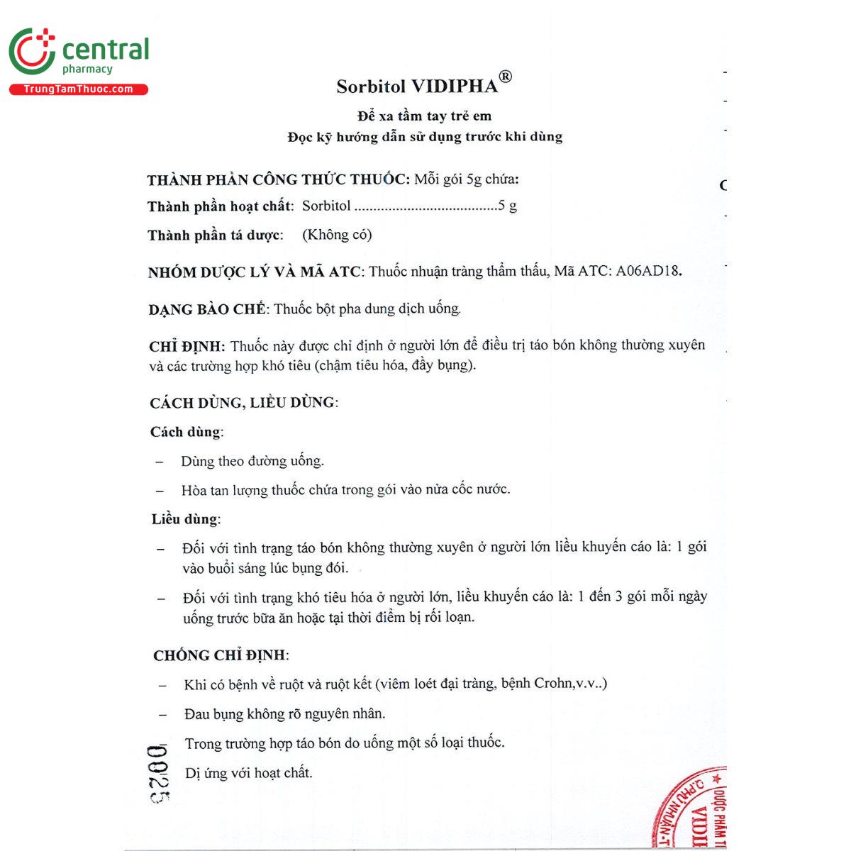 sorbitol vidipha 5g 2 S7457 sorbitol vidipha 5g 2 S7457
