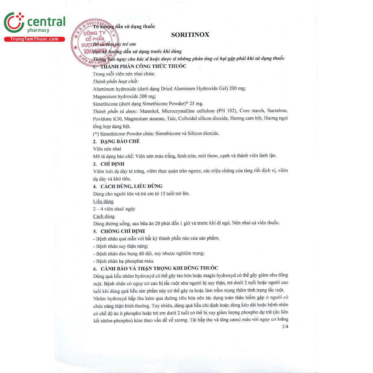 soritinox 5 I3632