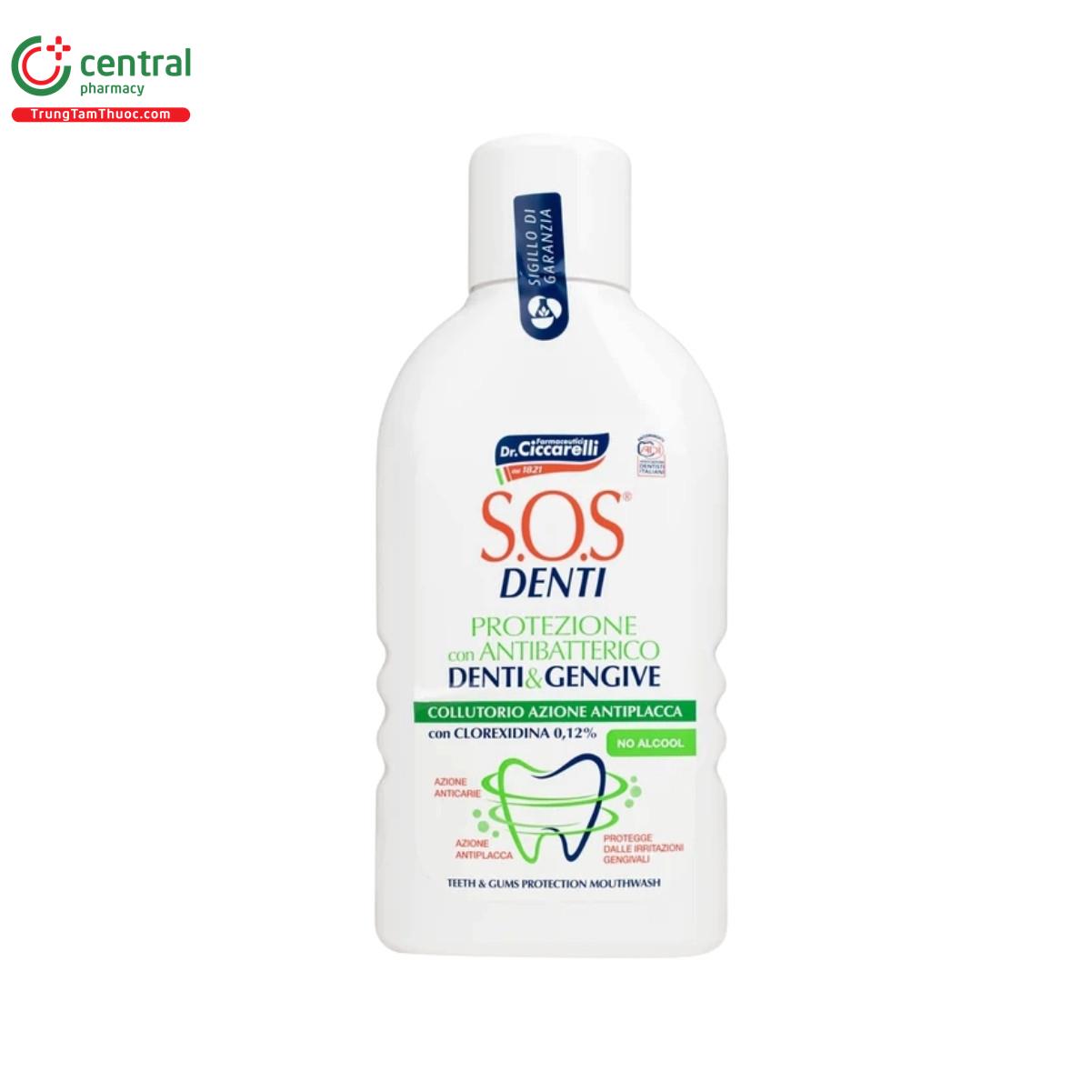 sos denti mouthwash with chlorhexidine 2 I3741
