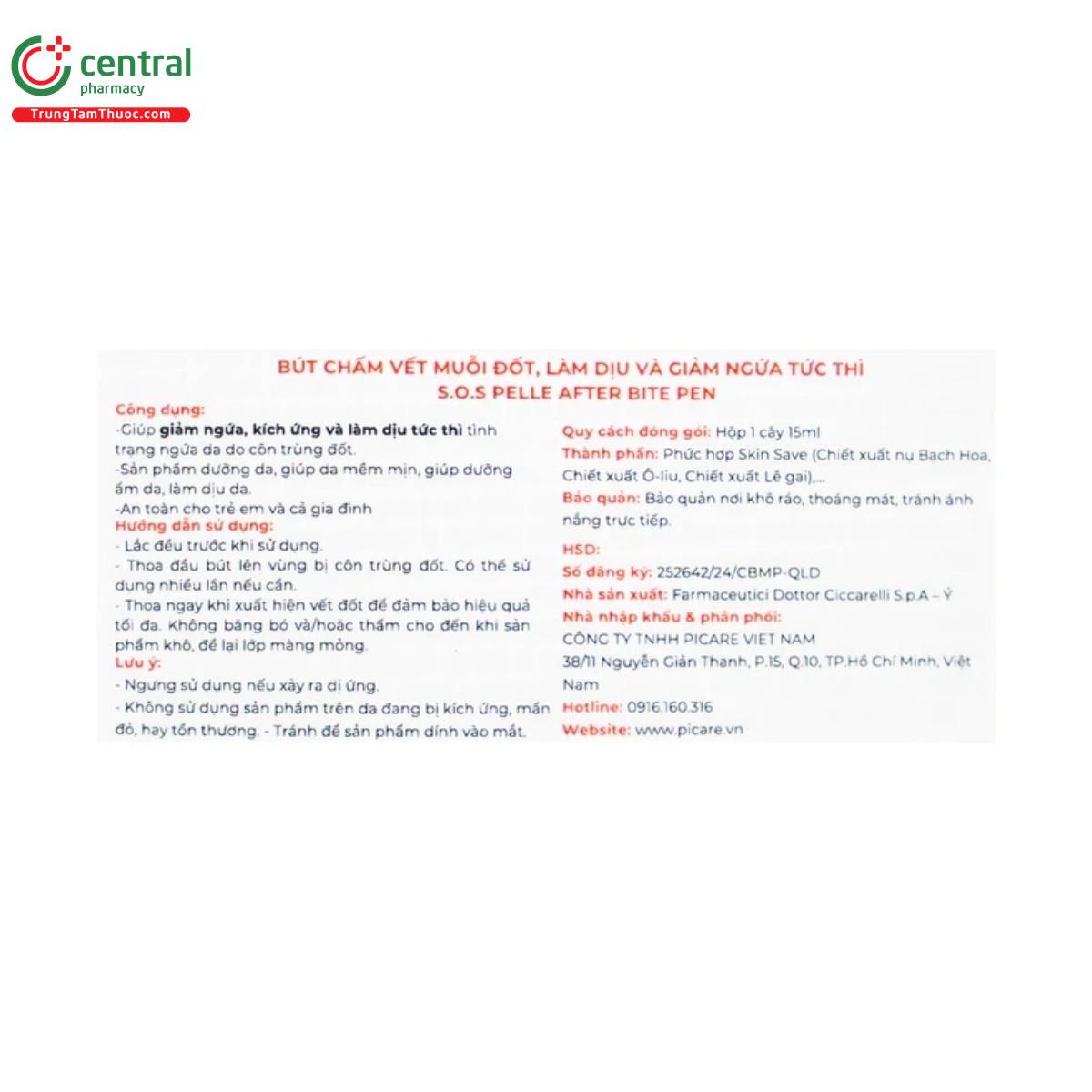 sos pelle after bite pen 7 M4704