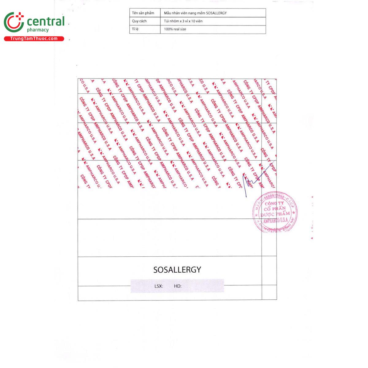 sosallergy 5mg vien nang mem 5 V8738