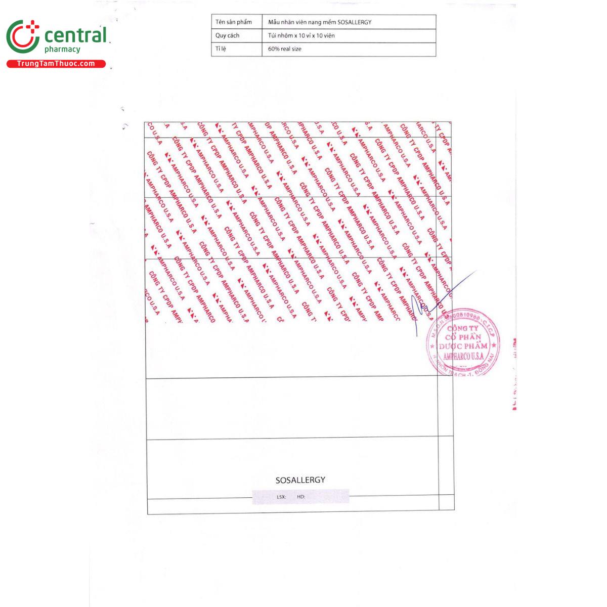 sosallergy 5mg vien nang mem 5 V8738