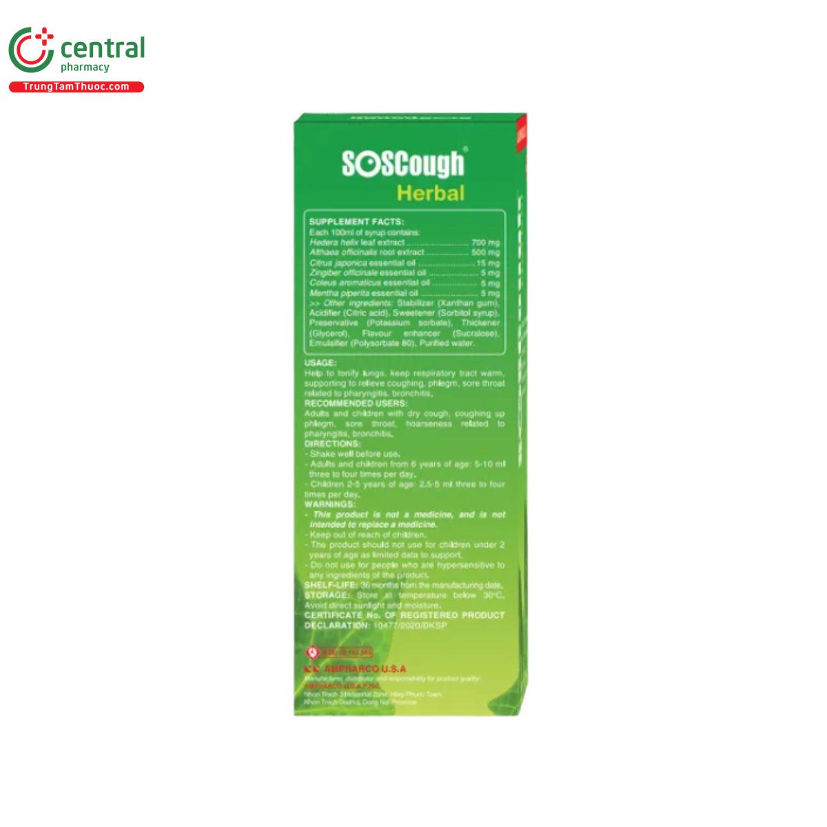 soscough herbal 6 I3306 soscough herbal 6 I3306