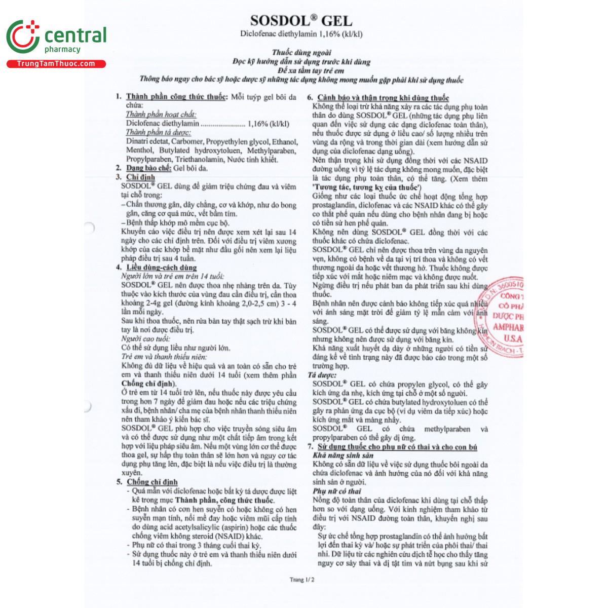 sosdol gel 116 4 H3221 sosdol gel 116 4 H3221