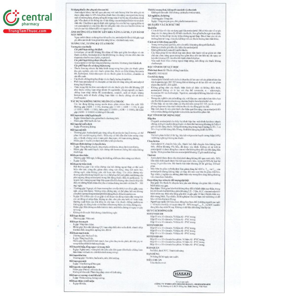 sotensid 200mg 4 E1501 sotensid 200mg 4 E1501