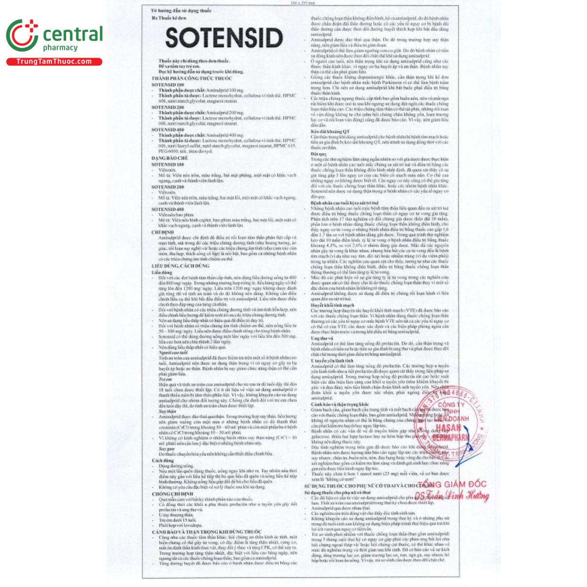 sotensid 400mg 3 H3611