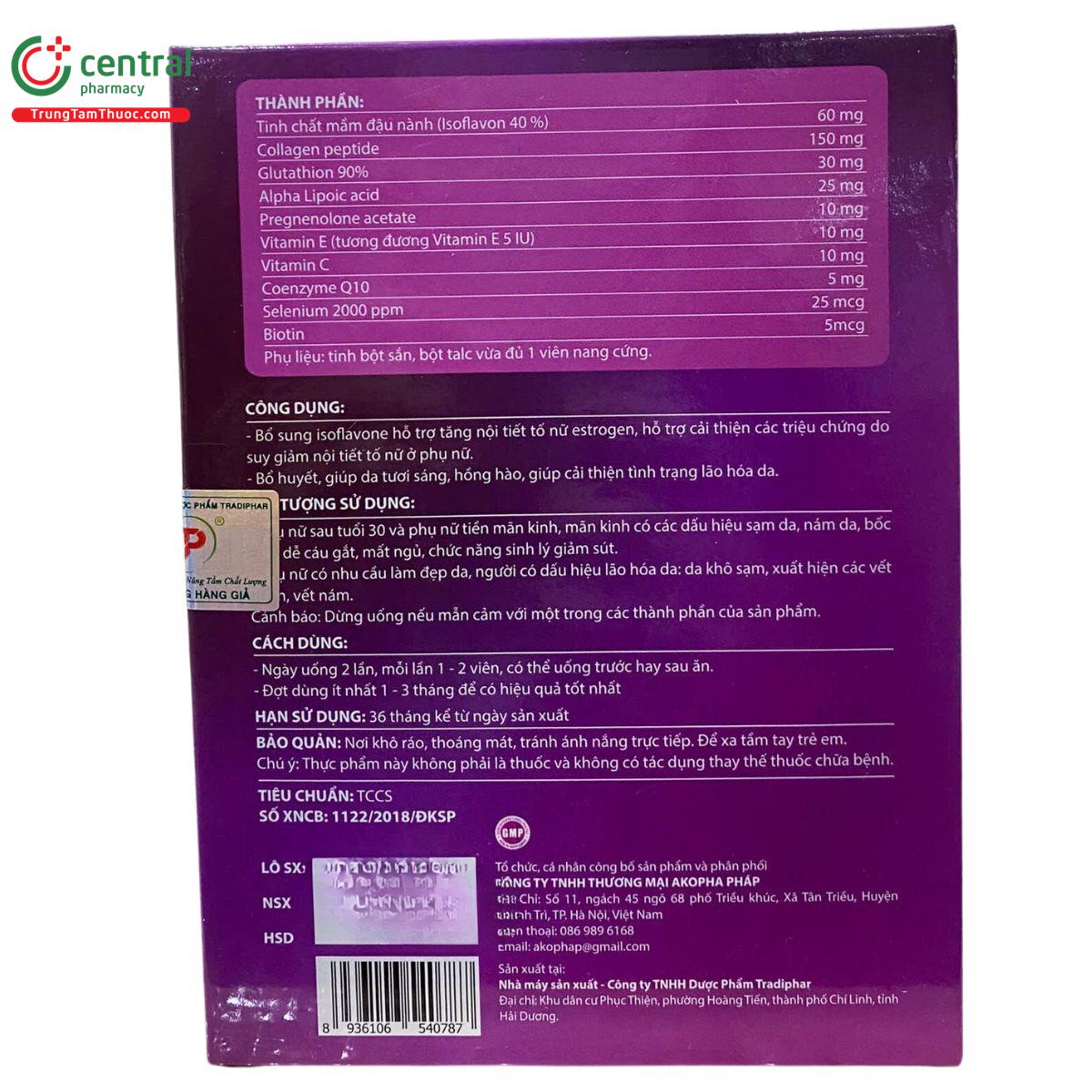 soy isoflavones collagen peptide 150mg 7 F2582