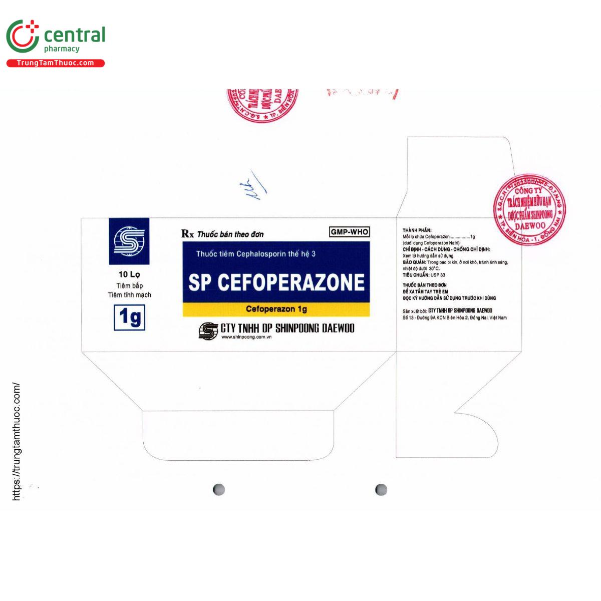 sp cefoperazone 5 C0670 sp cefoperazone 5 C0670