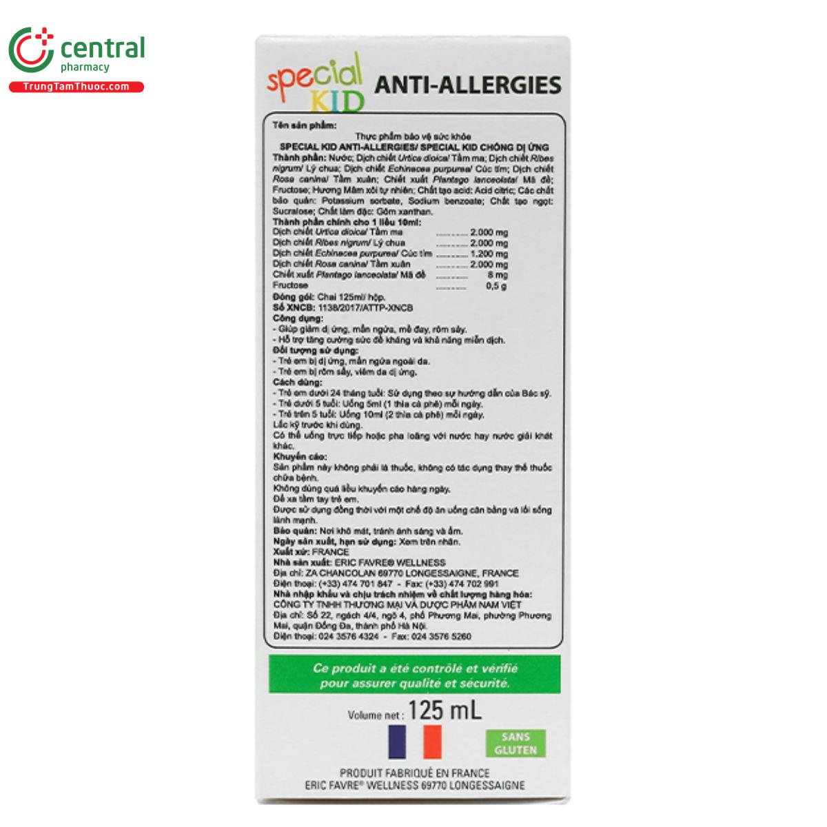 special kid anti allergies 8 O5381