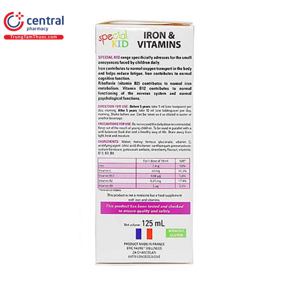 special kid iron vitamines 5 J3181