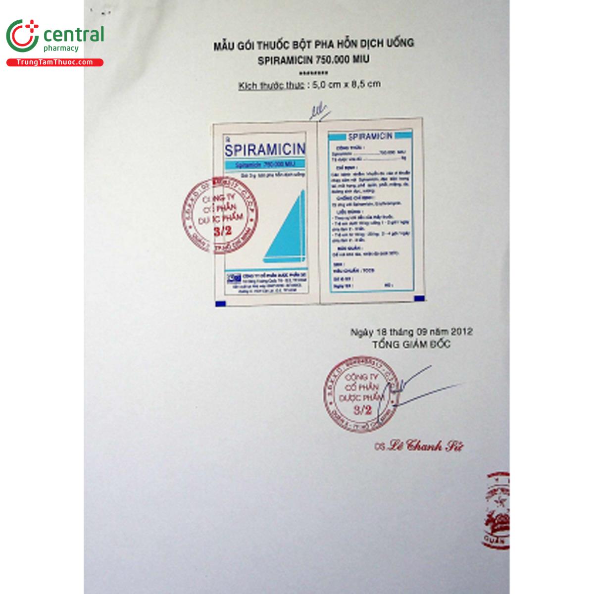 spiramicin ft pharma 4 E1305 spiramicin ft pharma 4 E1305