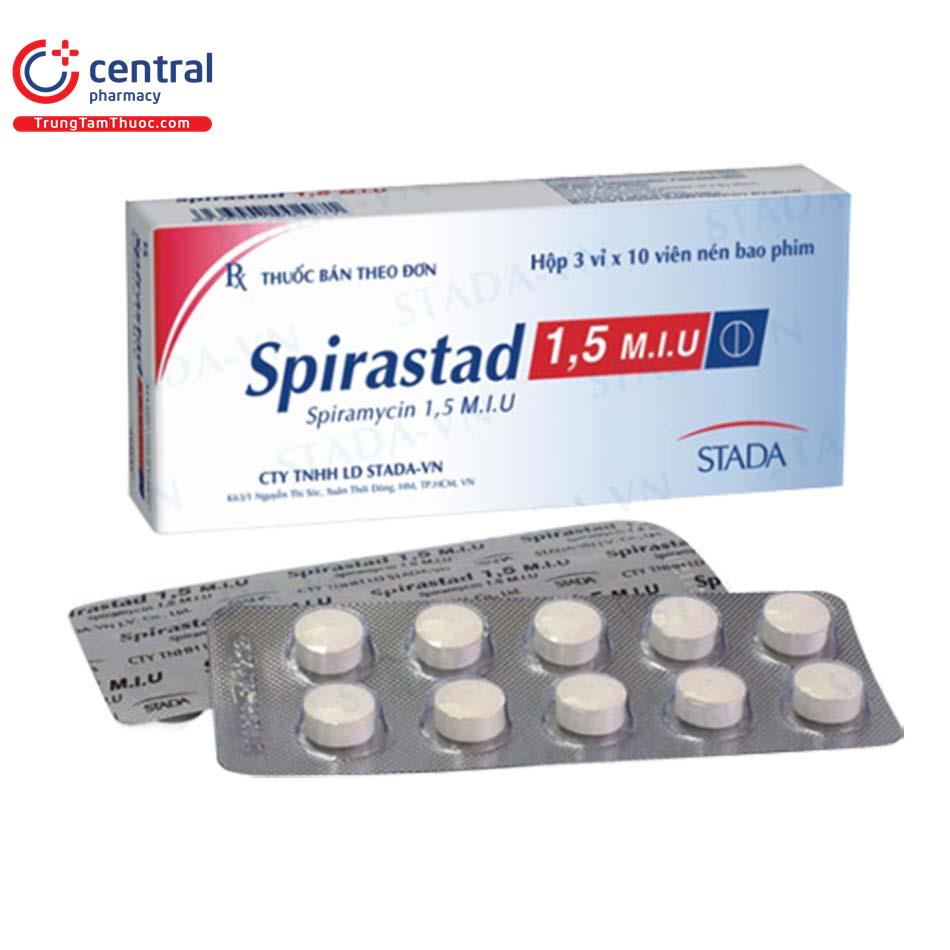 Thuốc Spirastad 1 5 M I U Tac Dụng Liều Dung Lưu Y Sử Dụng