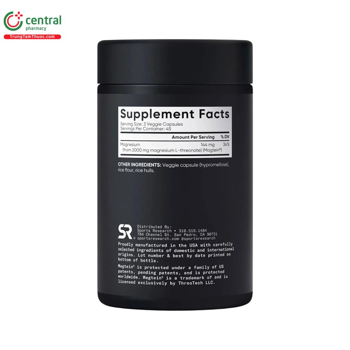 sports research magtein magnesium l threonate 4 D1351