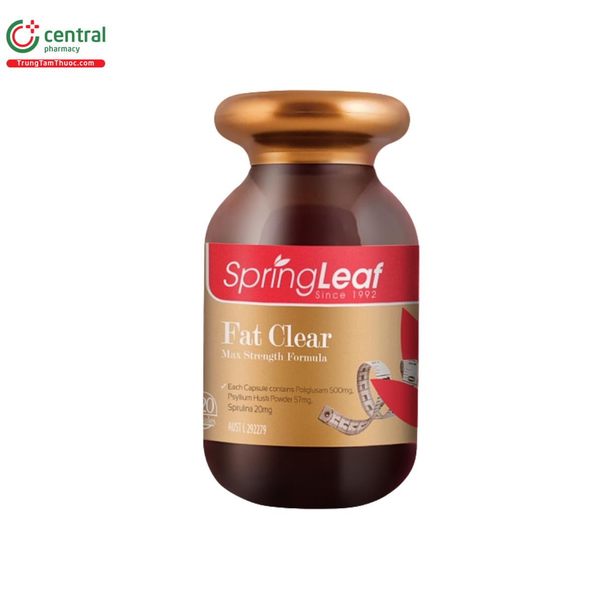 SpringLeaf Fat Clear Max Strength Formula hỗ trợ kiểm soát cân nặng