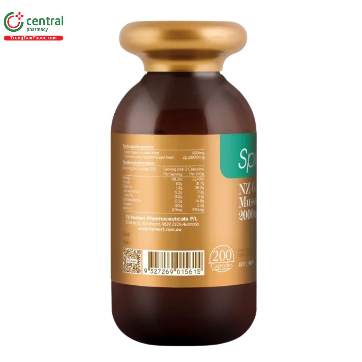 springleaf nz green lipped mussel essence 2000mg 4 F2836