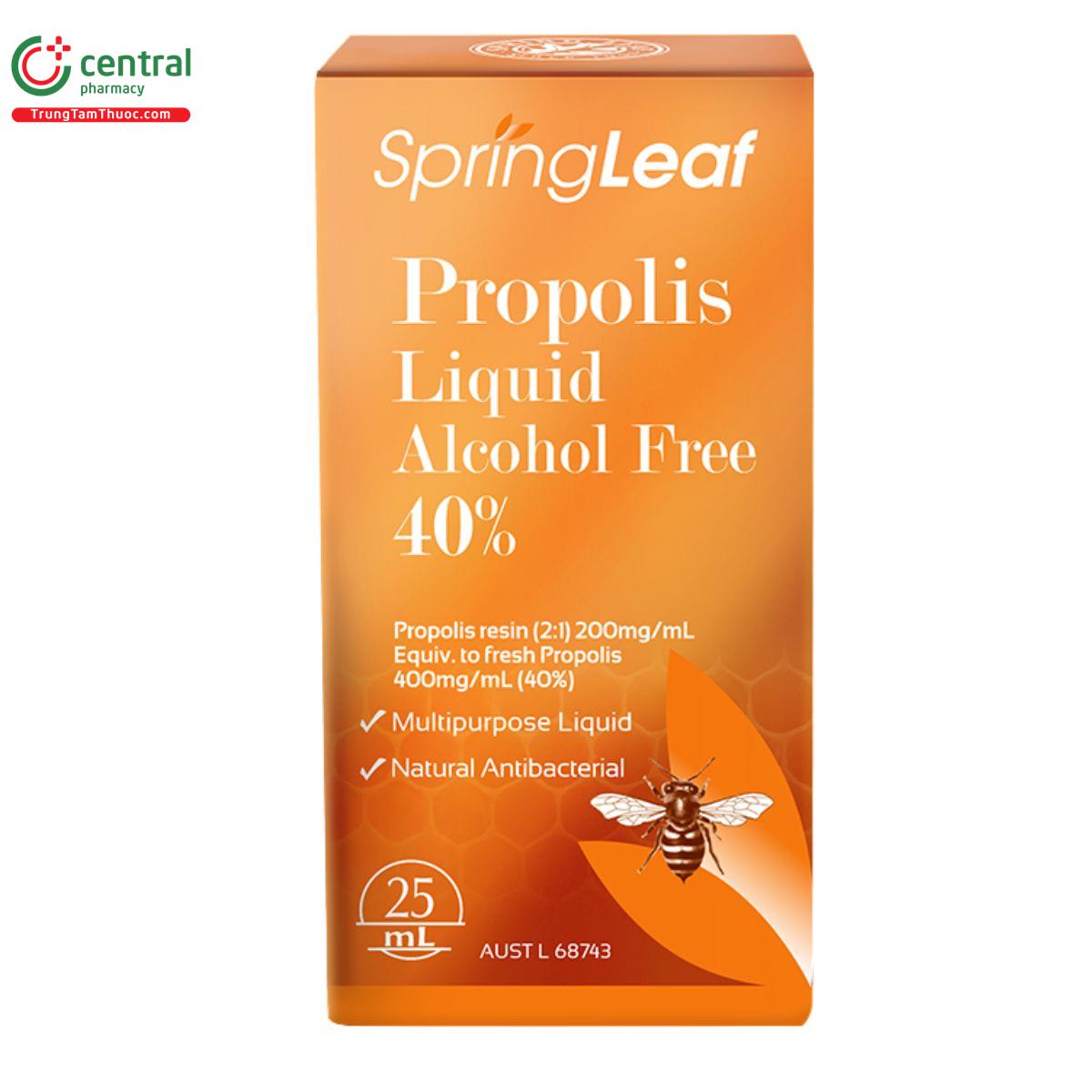 springleaf propolis liquid alcohol free 40 25ml 2 S7582
