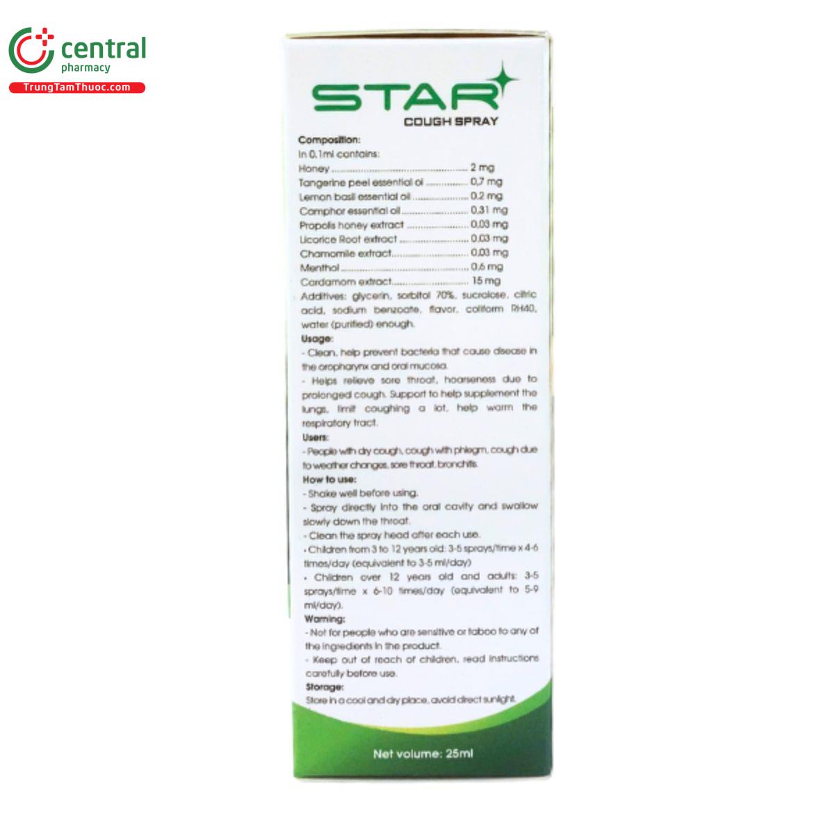 star cough spray 4 R7327 star cough spray 4 R7327