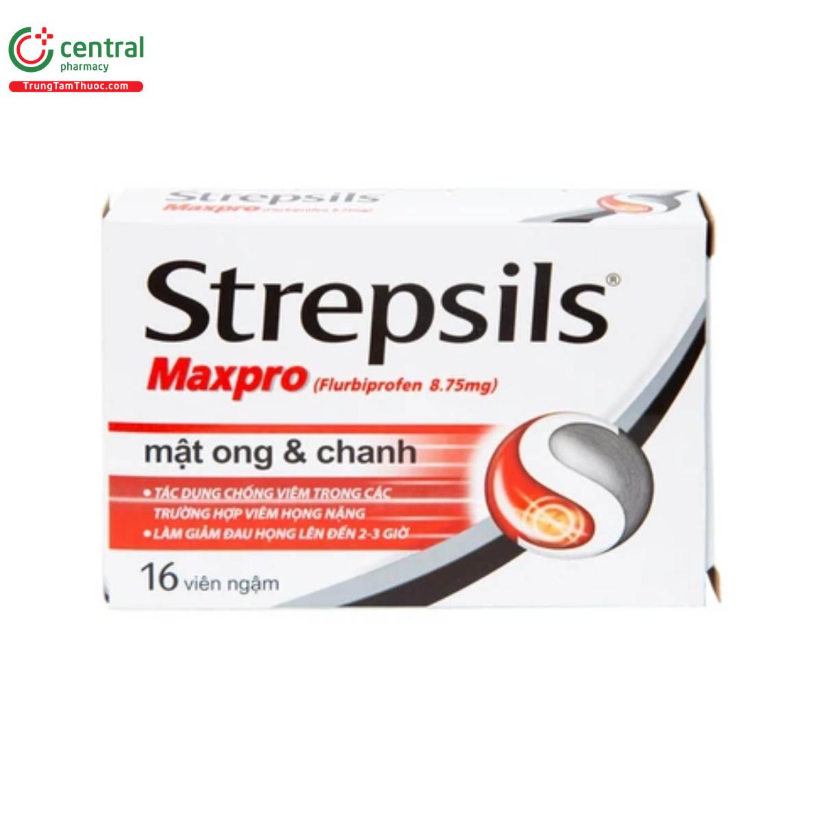 Thuốc Strepsils Maxpro giảm viêm, đau trong viêm họng nặng