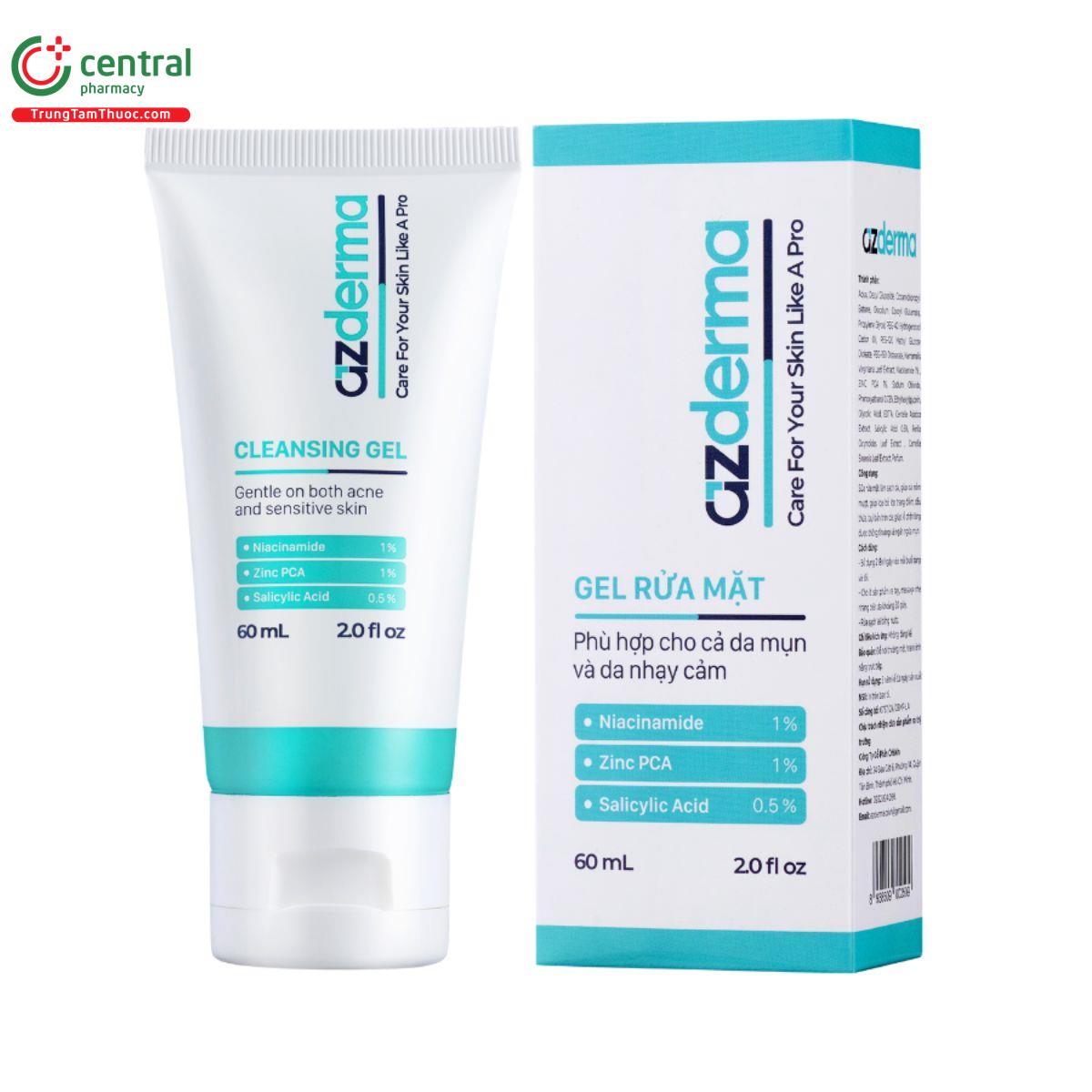 sua rua mat azderma cleansing gel 60ml 2 G2113 sua rua mat azderma cleansing gel 60ml 2 G2113