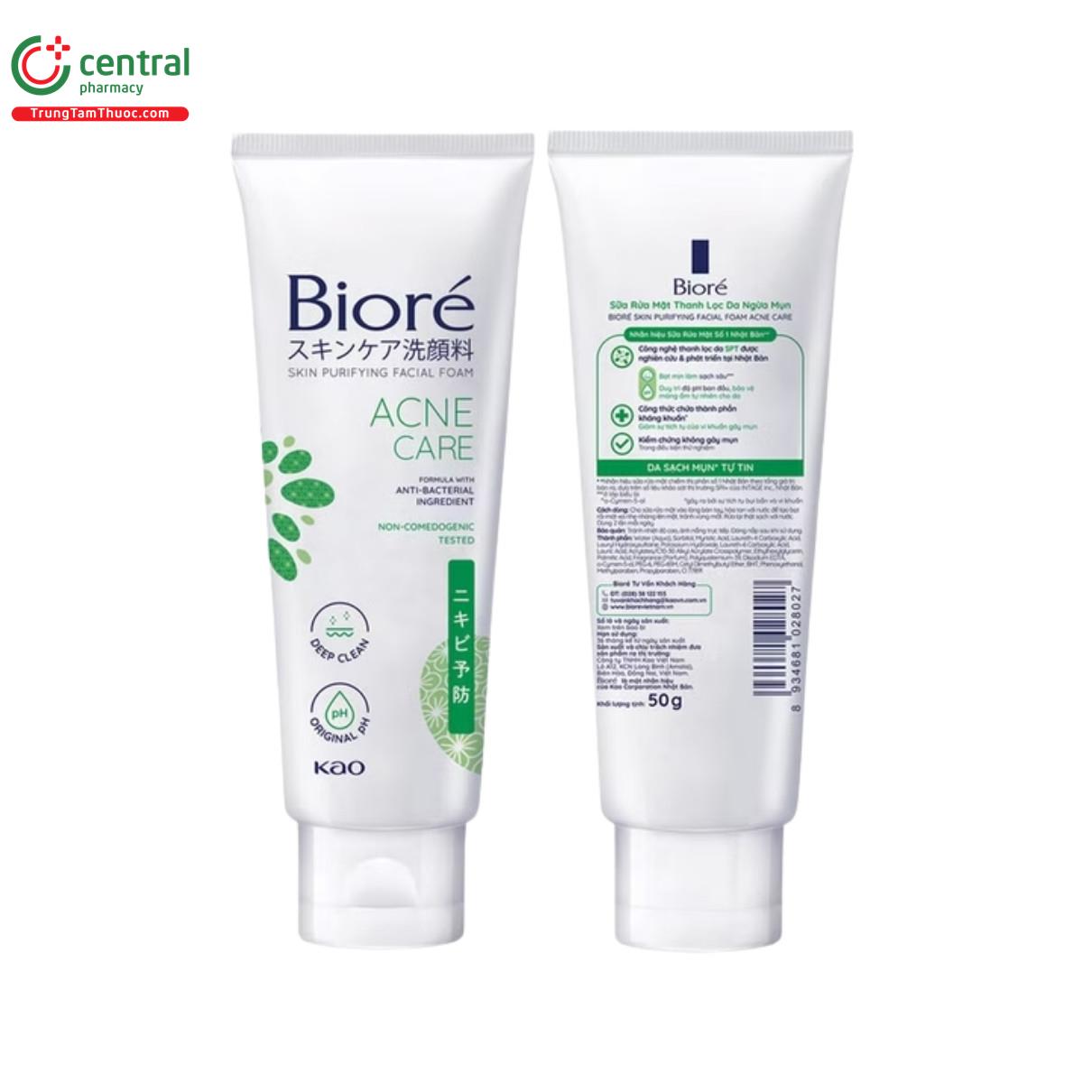 sua rua mat biore acne care 5 D1341