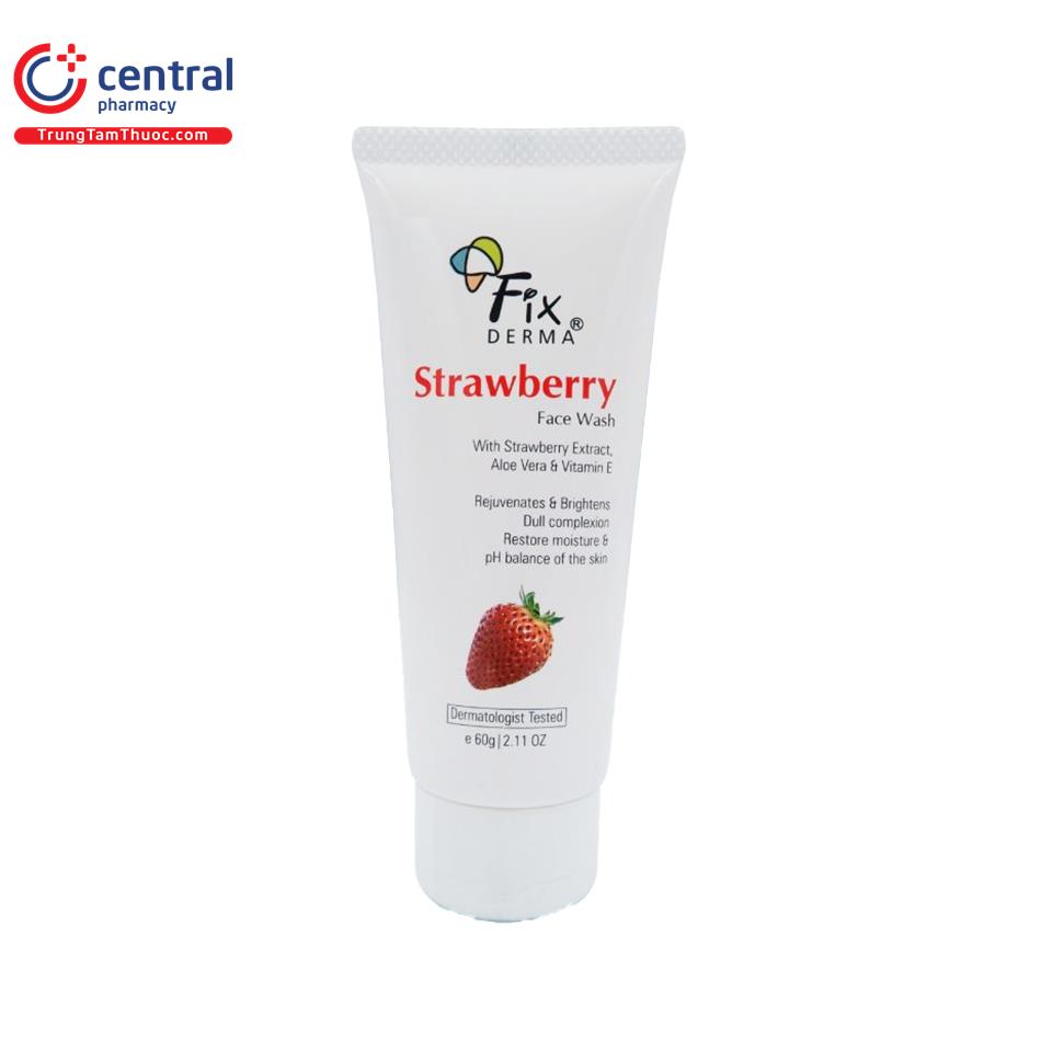 sua rua mat dau tay fixderma strawberry face wash 60g 6 T7135