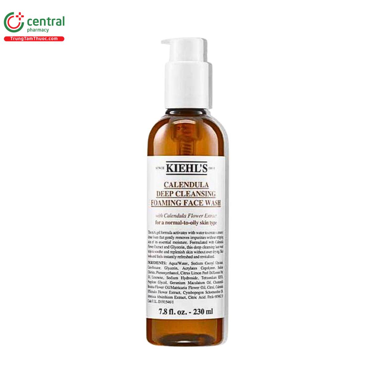 sua rua mat hoa cuc kiehls calendula deep cleansing foaming face wash 1 O5271