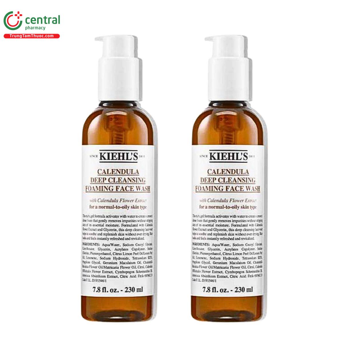 sua rua mat hoa cuc kiehls calendula deep cleansing foaming face wash 2 P6848