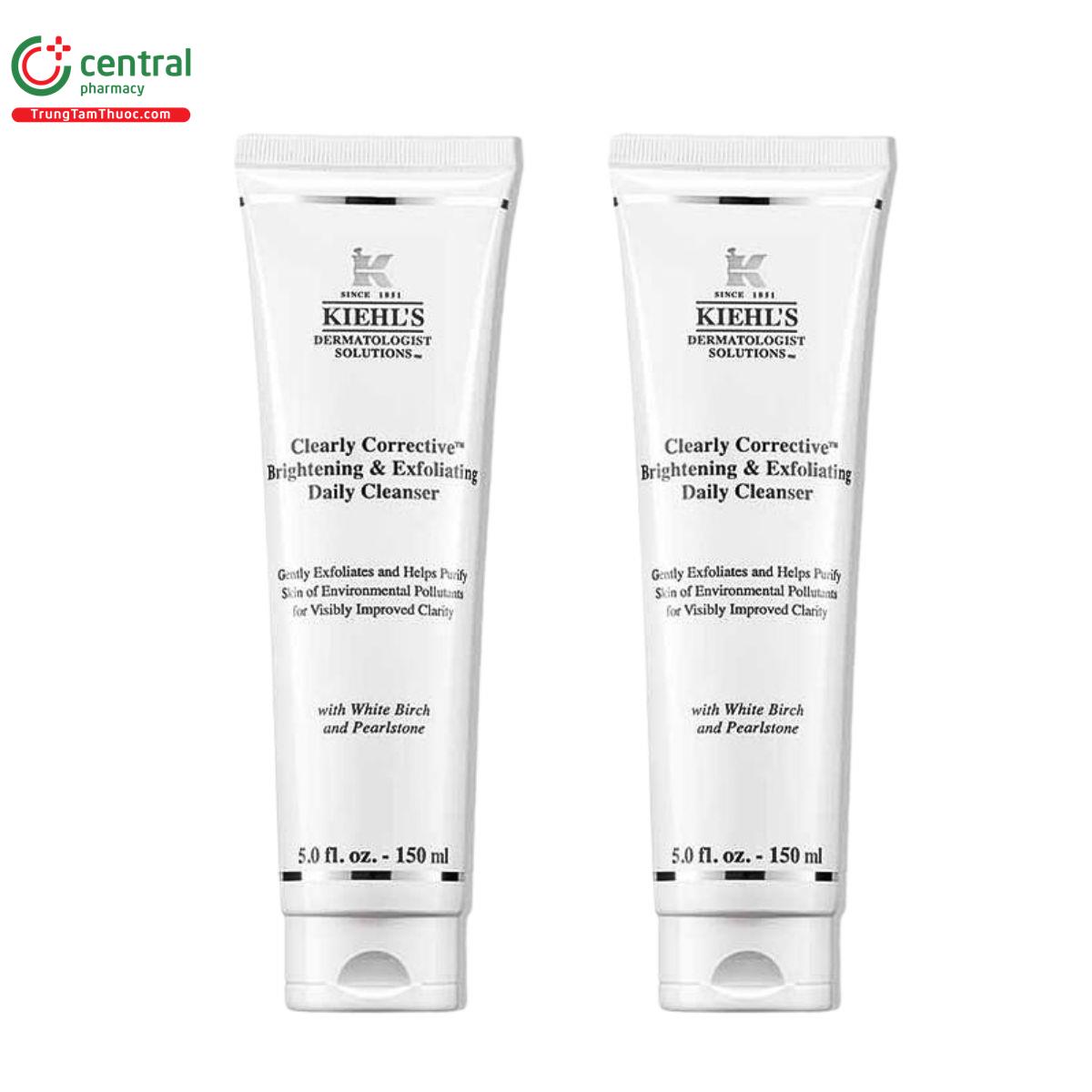 sua rua mat kiehls clearly corrective brightening exfoliating cleanser 2 F2081