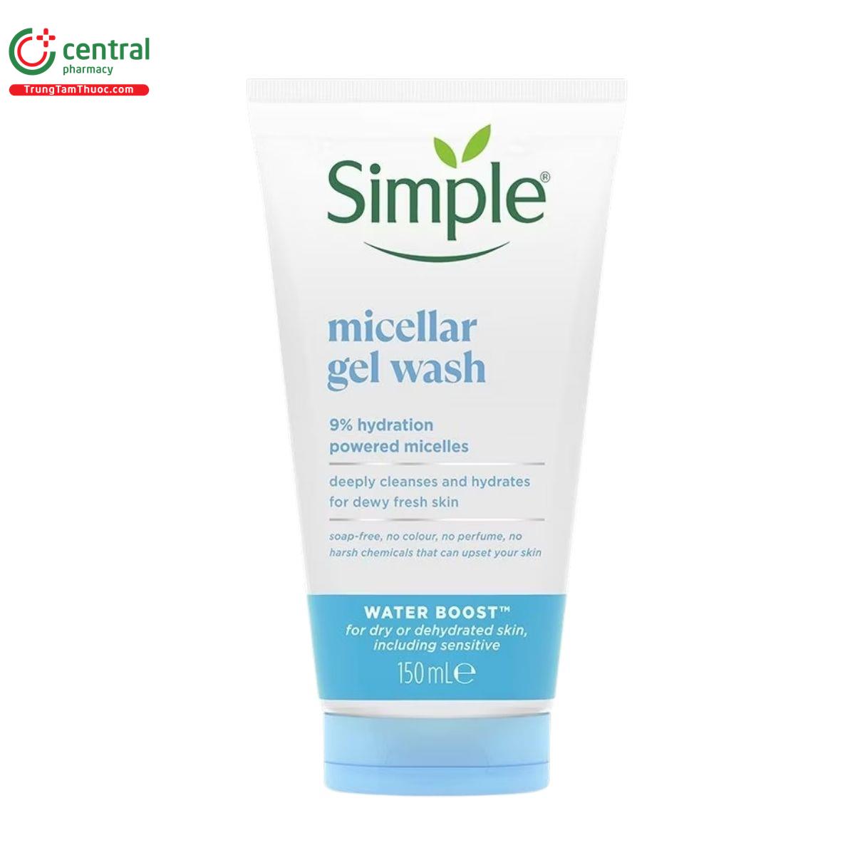 sua rua mat simple micellar gel wash 1 L4256