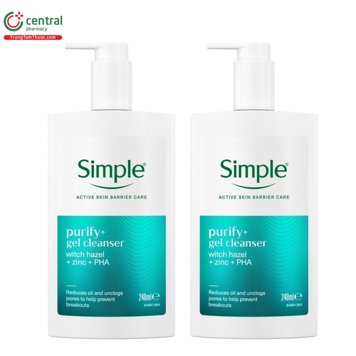 sua rua mat simple purify gel cleanser 3 V8704