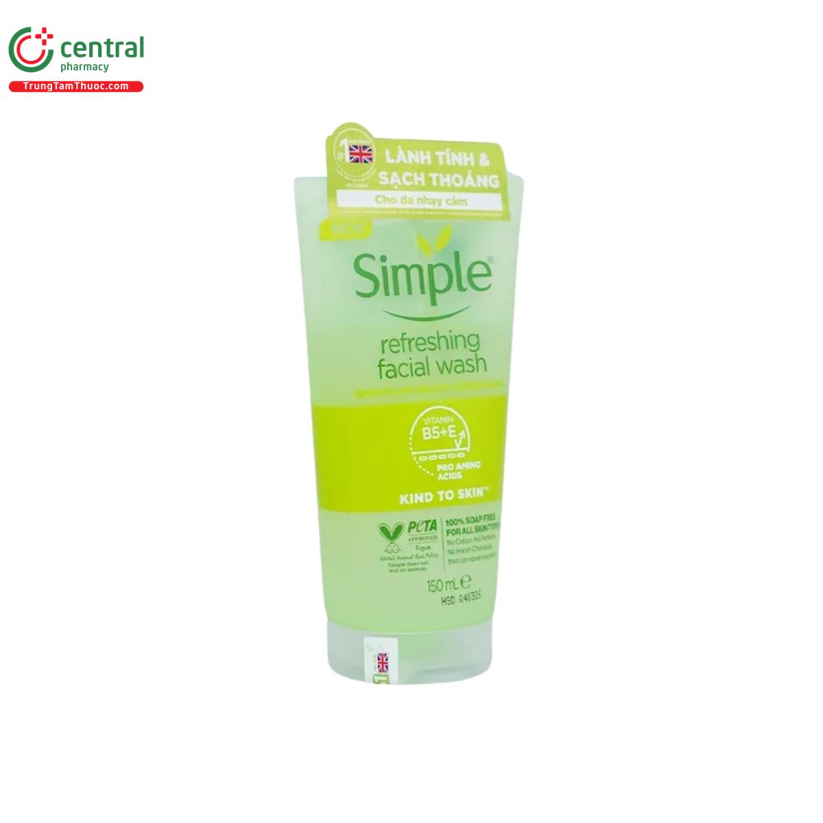 sua rua mat simple refreshing facial wash 150ml 2 V8207