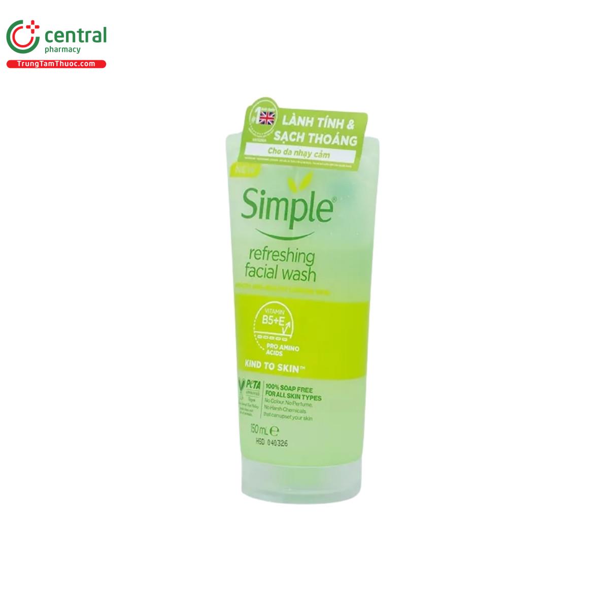 sua rua mat simple refreshing facial wash 150ml 3 H2846