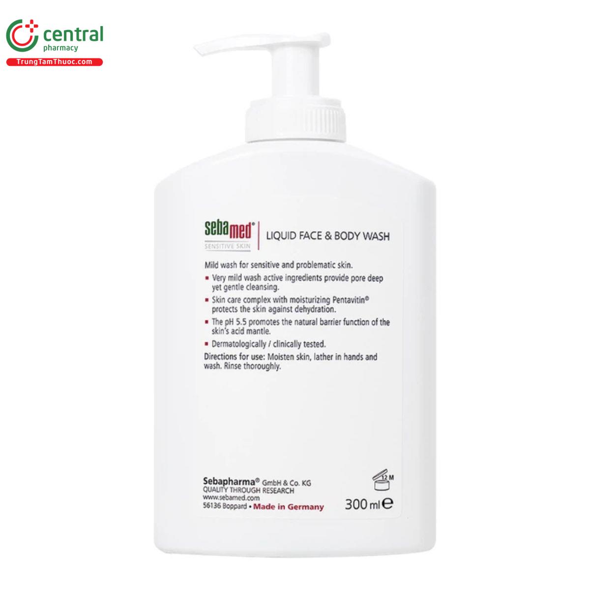 sua rua mat va tam toan than liquid face body wash sebamed D1574