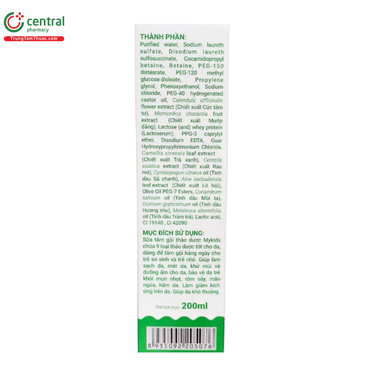 sua tam goi thao duoc mykids 5 P6566 sua tam goi thao duoc mykids 5 P6566