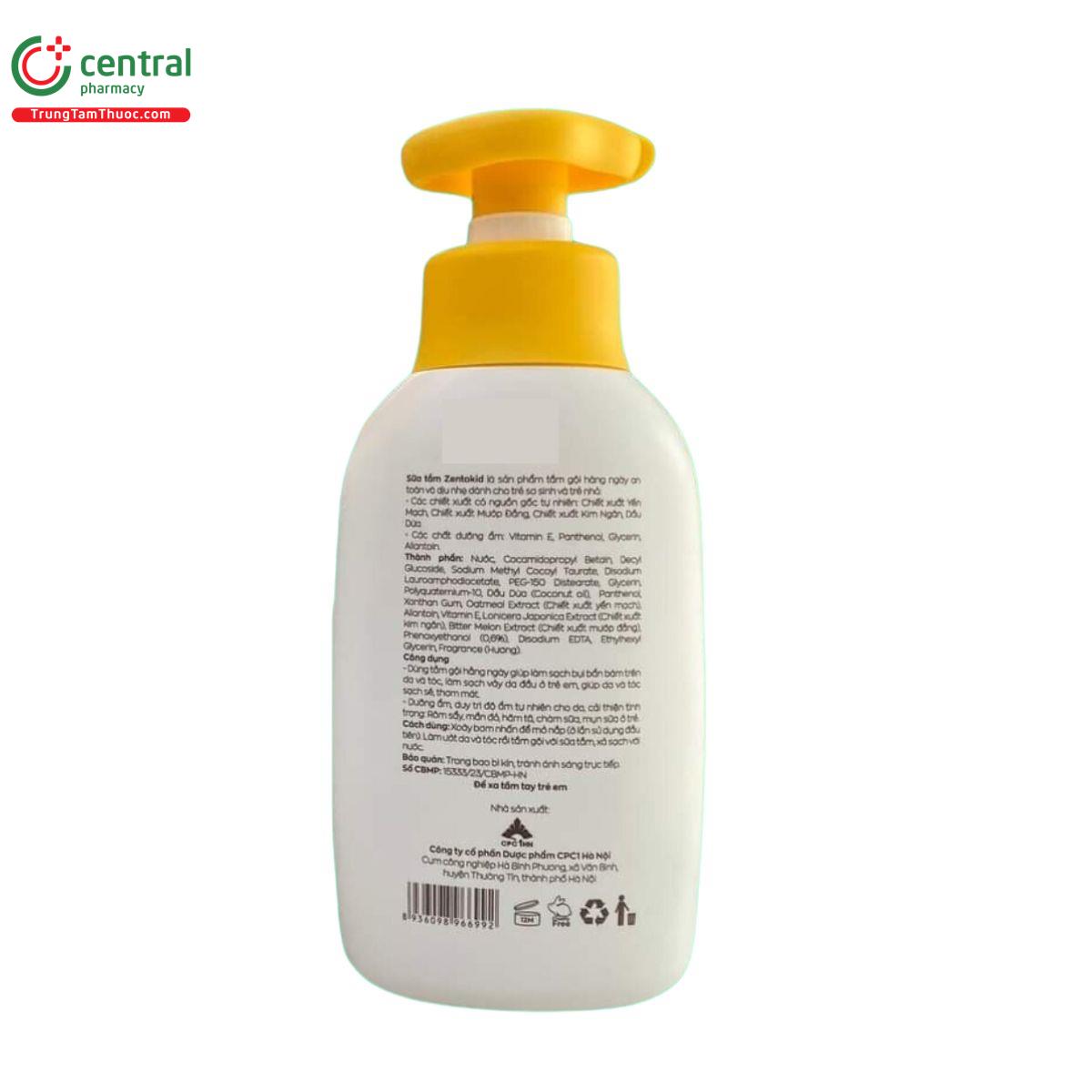 sua tam goi zentokid 250ml 1 T8182