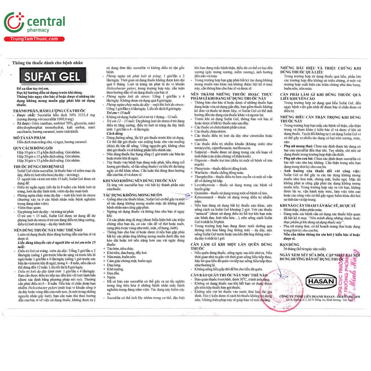 sufat gel 10 B0532 sufat gel 10 B0532