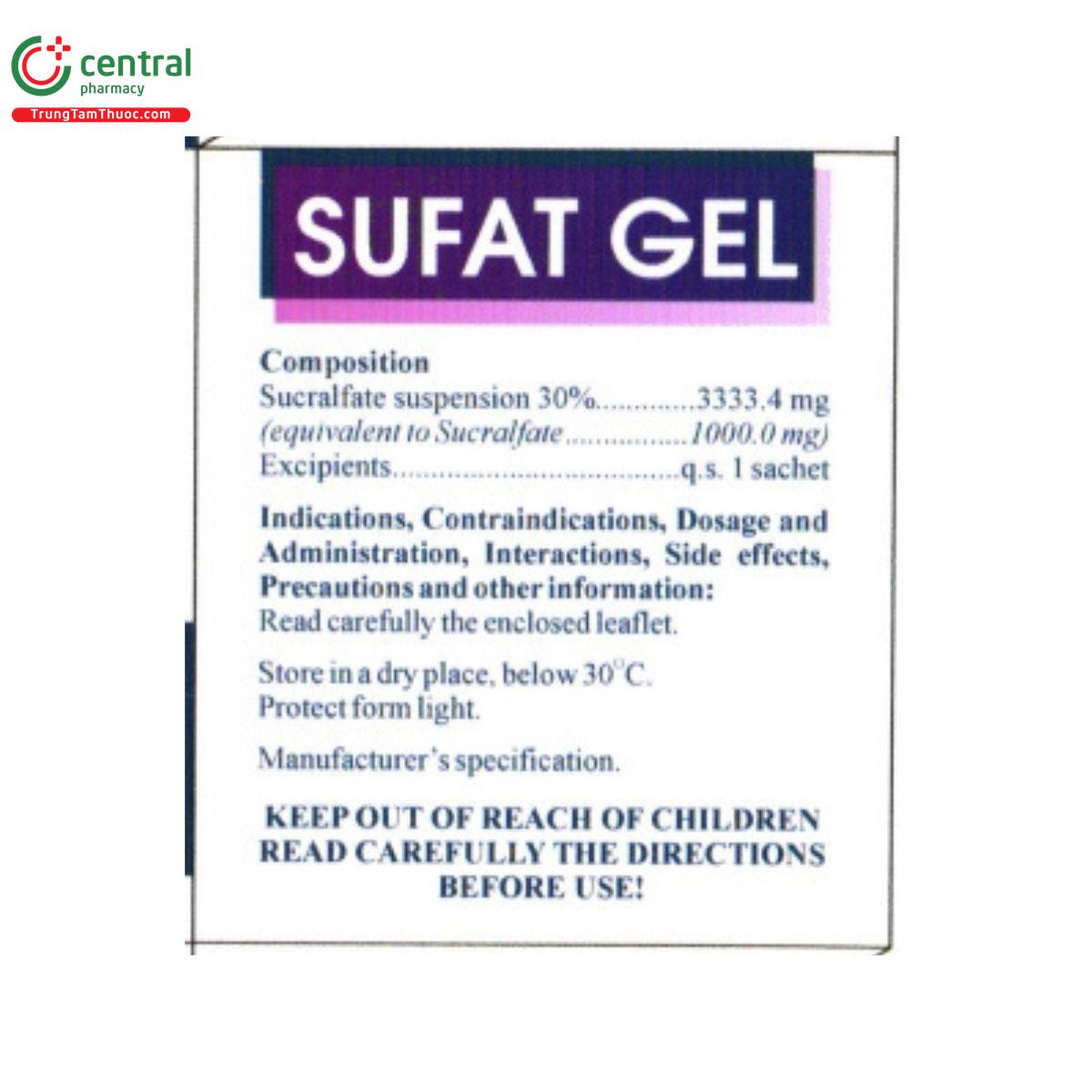 sufat gel 3 S7675 sufat gel 3 S7675