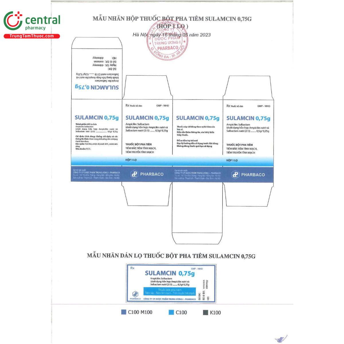 sulamcin 075g 2 G2864