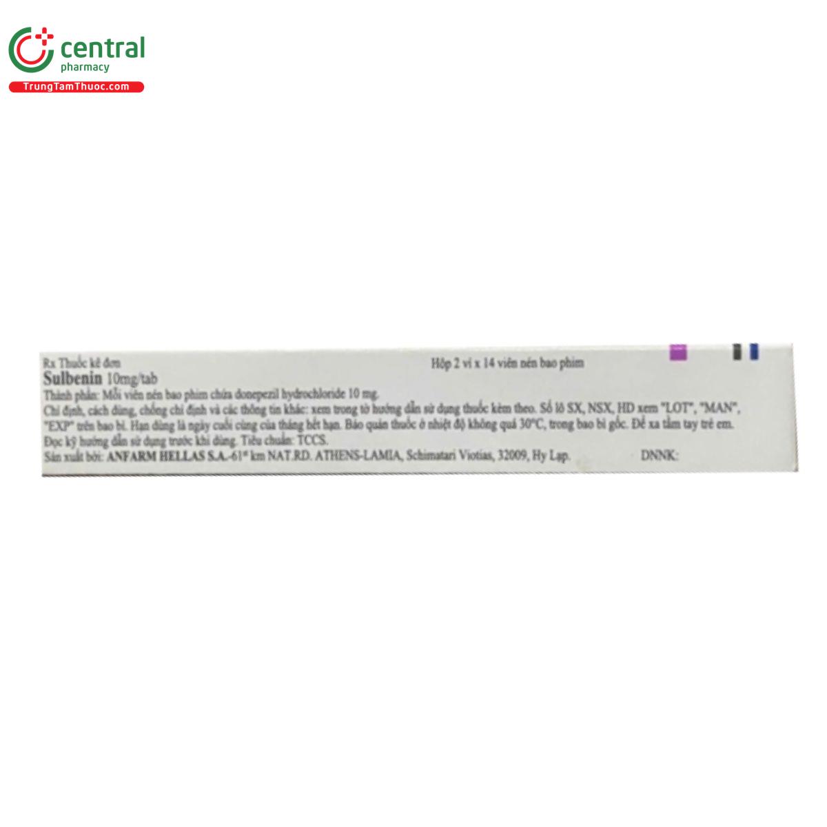 sulbenin 10mg 4 T7303 sulbenin 10mg 4 T7303