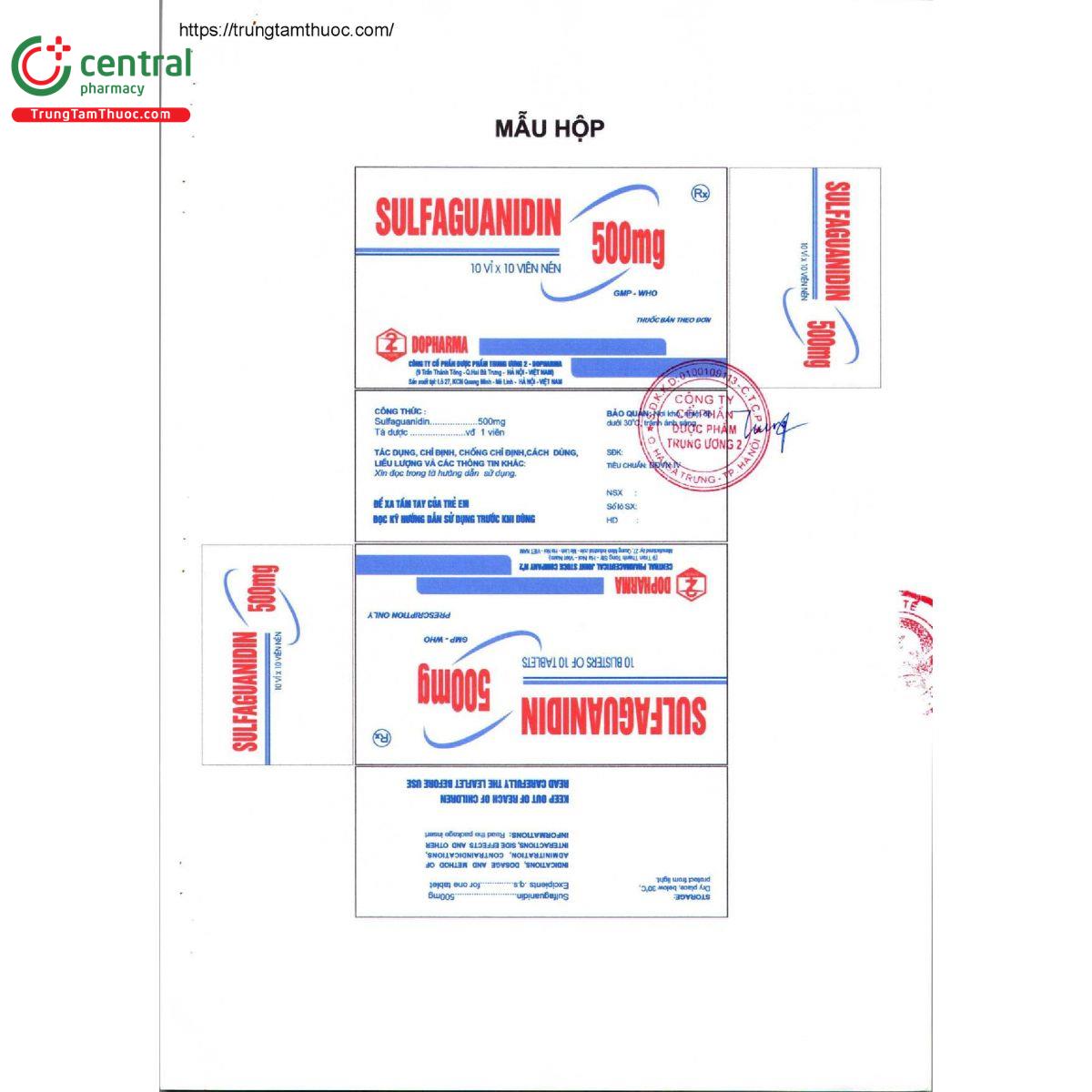 sulfaguanidin 500mg 6 F2557 sulfaguanidin 500mg 6 F2557