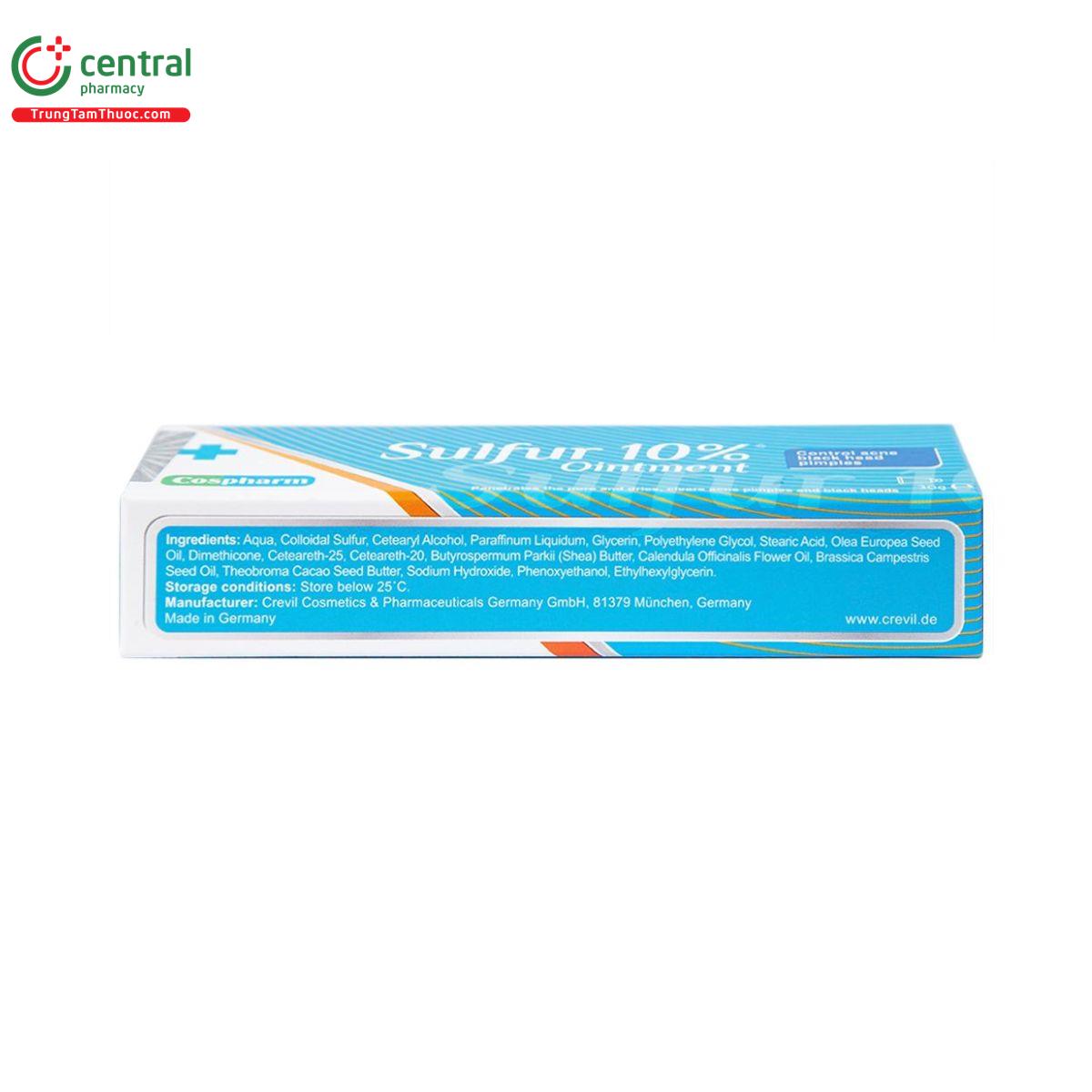 sulfur 10 ointment cospharm 5 J3163