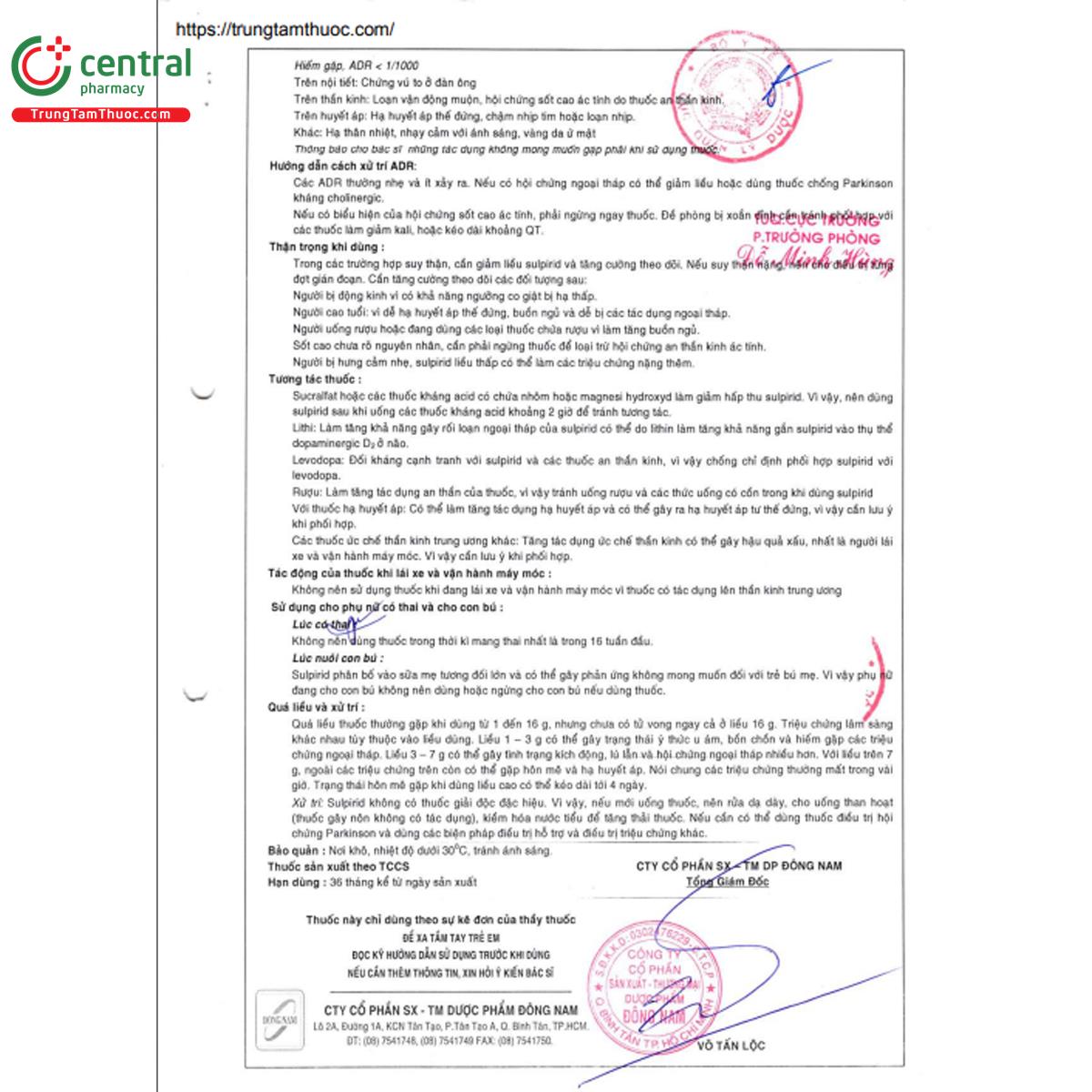 sulpiride dnp 50mg 9 N5212