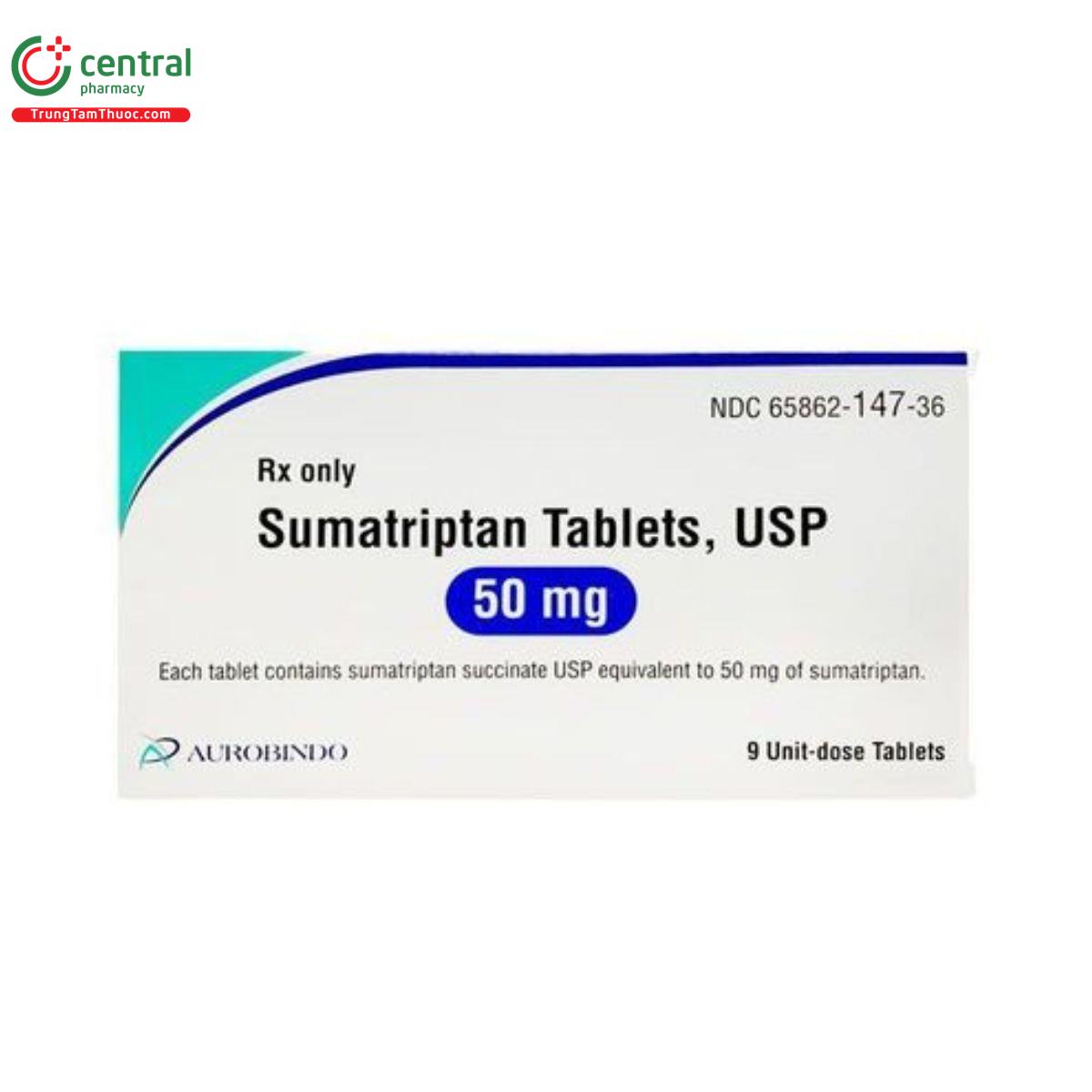 sumatriptan tablets usp 50mg aurobindo 4 D1688