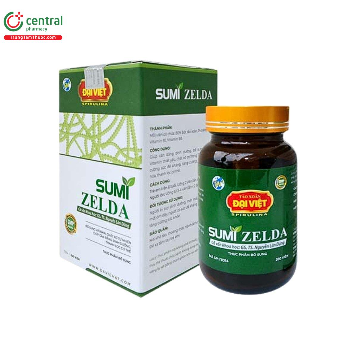 Sumi Zelda hỗ trợ nâng cao sức đề kháng, thúc đẩy tiêu hóa, thanh lọc