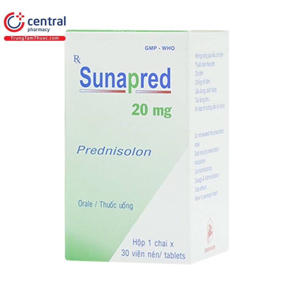 sunapred 20mg 10 S7006