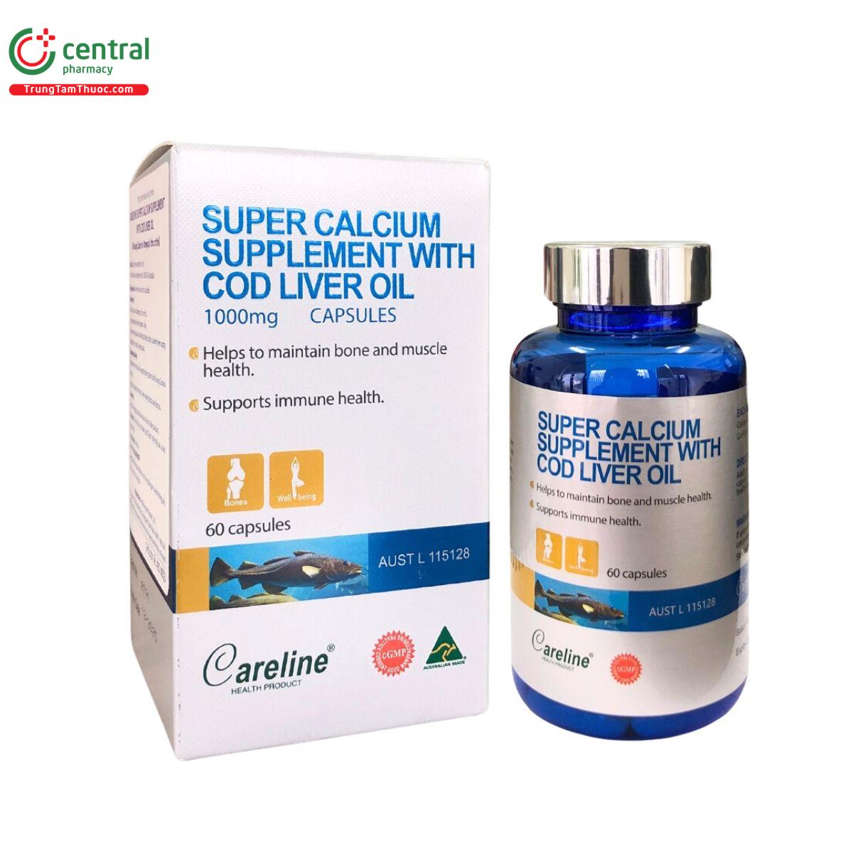 super calcium supplement with cod liver oil 1 I3441