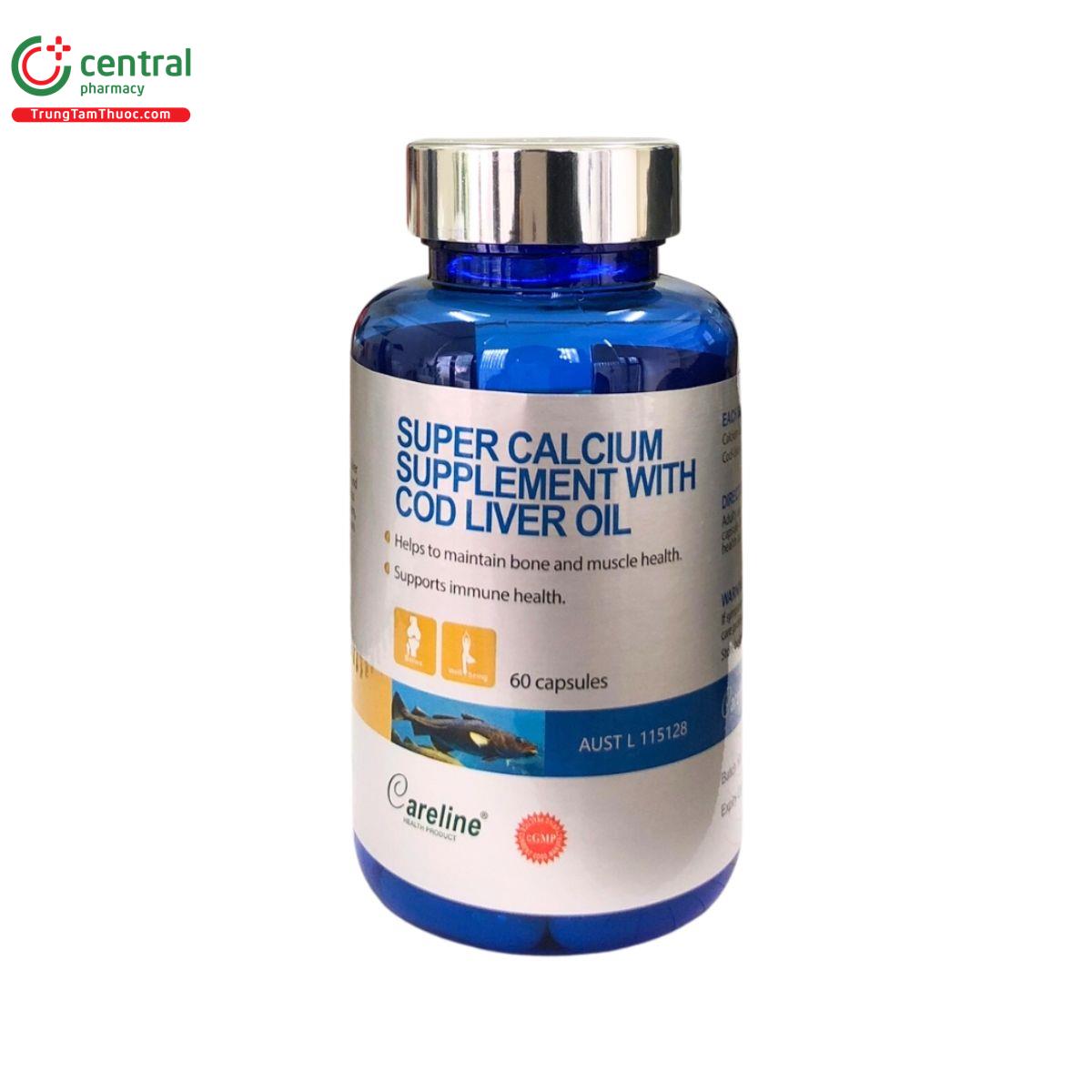 super calcium supplement with cod liver oil 6 T8735